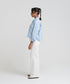 Women's Raw Edge Cropped Shirt